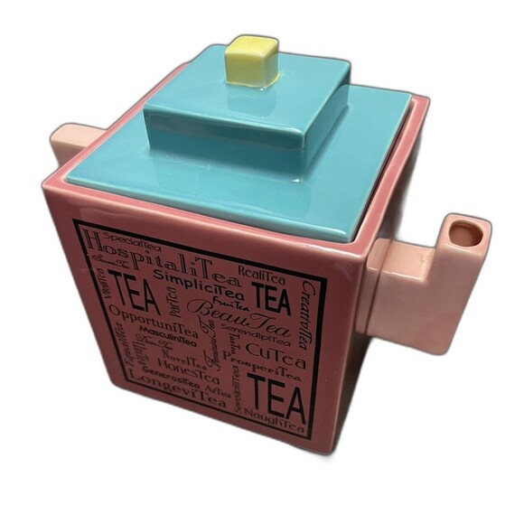 Postmodern "Tea 4 2" Cube Teapot by Aileen Liou for Coyne's & Company 2003